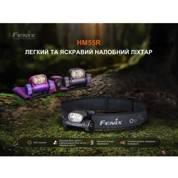 Фото - Фонарь налобный Fenix HM55Rprl